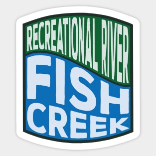 Fish Creek Recreational River Wave Sticker